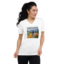 Load image into Gallery viewer, Angels and Cowboys - Album Cover - Short Sleeve V-Neck T-Shirt (Unisex)